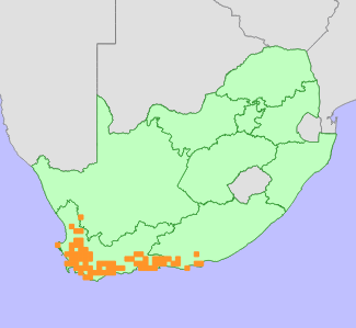 Distribution map