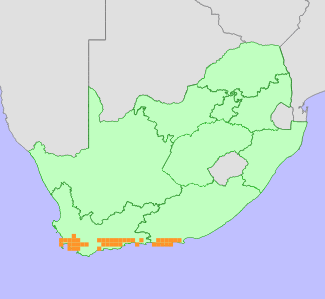 Distribution map